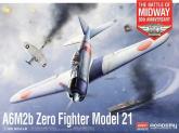 Самолет Mitsubishi A6M2b Zero Fighter Model 21 The Battle of Midway