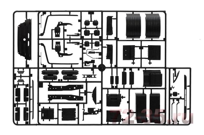 Седельный тягач MERCEDES BENZ Actros 1851 Blackliner MP3 3884_sprue5.jpg