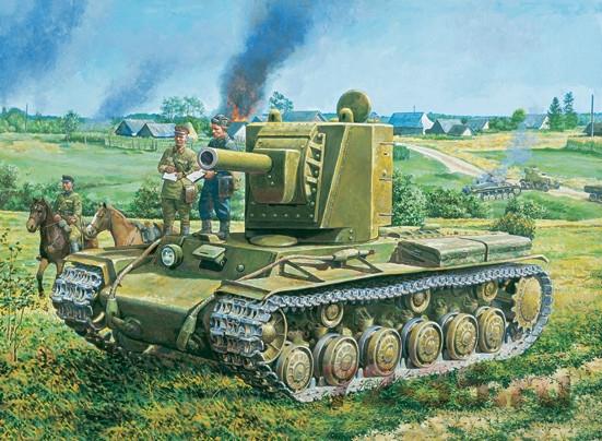 КВ-2 обр.1940 Тяжелый танк (152мм пушка)