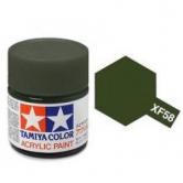 Краска Tamiya XF-58 Olive Green (Оливково-зеленая)