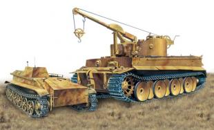 Эвакуационная машина "Bergepanzer Tiger I" mit Borgward IV Ausf.A
