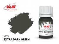 Краска ICM Экстра темно-зеленый(Extra Dark Green)