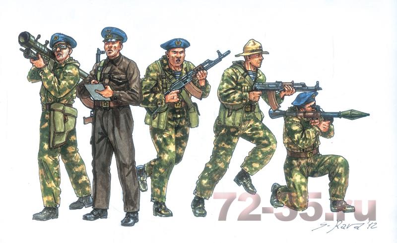 Солдаты Soviet Special Forces "SPETSNAZ" (1980s)