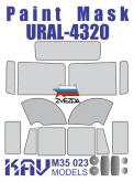Окрасочная маска на остекление Уральский завод-4320 (Звезда)