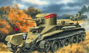 Советский легкий колесно-гусеничный танк БТ-2